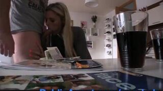 PublicAgent English Tutor Sucks and Fucks my Big Dick - porn video